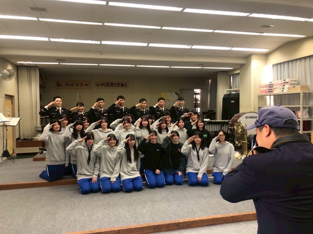 2025.12.６　小浜商工会議所青年部 40周年事業 12月例会「若狭高校吹奏楽部への自衛隊による技術指導」を開催